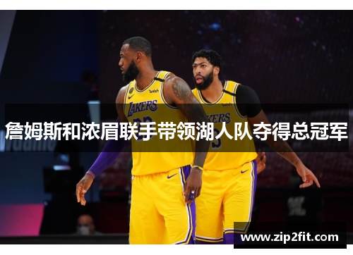詹姆斯和浓眉联手带领湖人队夺得总冠军